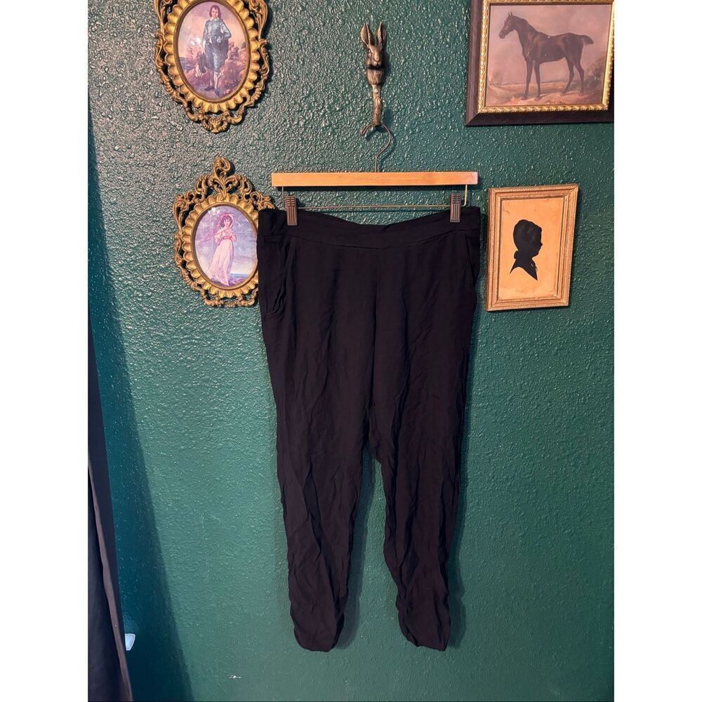 Carve Designs Avery Beach Pant Organic Pull On Women’s Size Medium Black